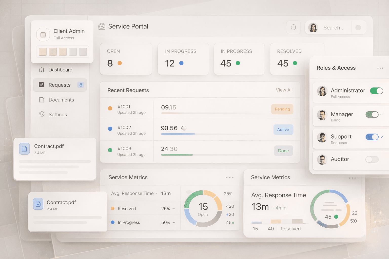 Client Portal & Dashboard