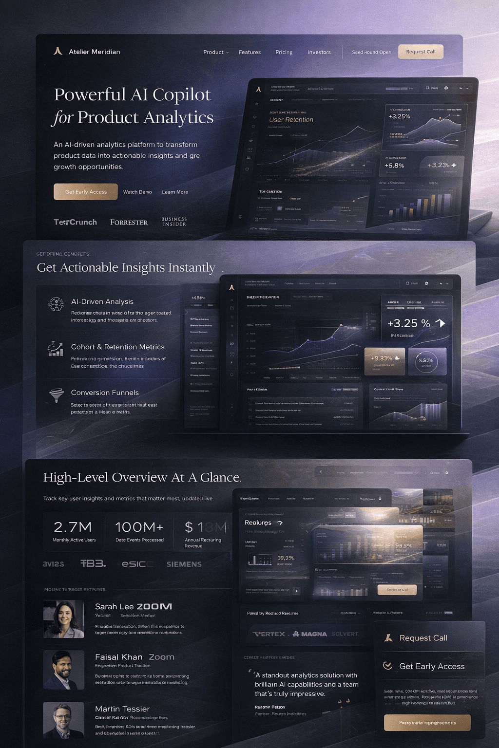 Investor-Ready Landing Page for a Startup Product