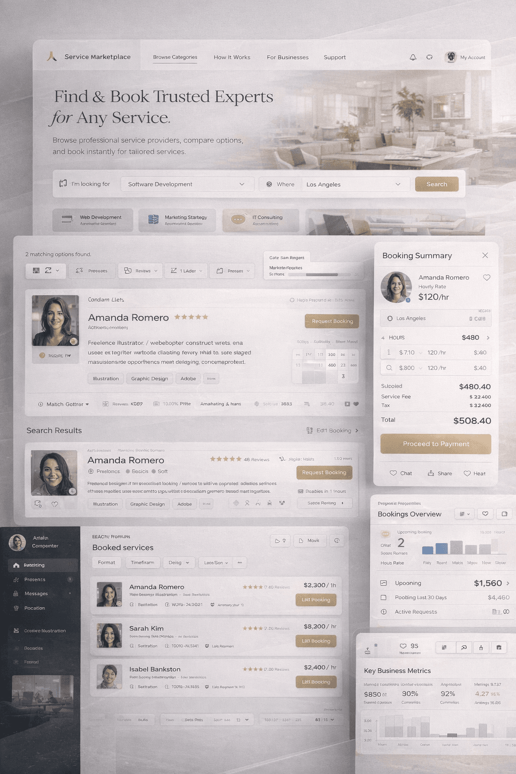 Service Platform / Booking Interface